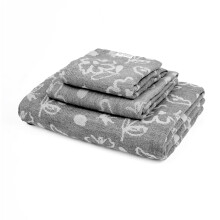 Toallas Doctor, Juego de 3 Toallas Florales de Plátano - 1 Toalla de Baño, 1 Toalla de Mano, 1 Toalla Facial