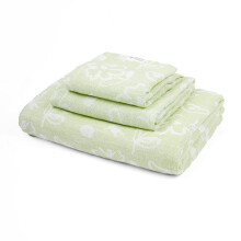 Toallas Doctor, Set de 3 Toallas Florales de Plátano-1 Toalla de Baño, 1 Toalla de Mano, 1 Toalla Facial