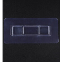 Satpurush Wandmontierte moderne rechteckige Badregal mit Magic Sticker, 8 cm x 10 cm x 7 cm, 3 kg Tragfähigkeit