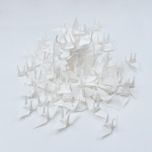 100 Gruccette Origami Avorio 3x3 pollici per Matrimonio Natale