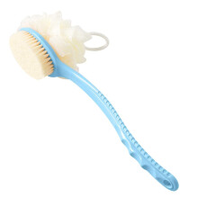 Loofah Back Scrubber Long Handle Shower Body Brush with Soft Mesh Sponge for Women Skin Exfoliating Bath, Massage