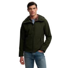 (M, Surplus Goods Olive Green) Superdry Mens Trekker Hooded Softshell Jacket