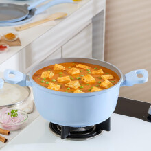 Borosil (24Cm) Diecast With Ceramic Coating Casserole With Handle And Lid | Pfoa/Pfas Free, Dishwasher Safe | Compatible For Gas & Induction | 1 Years