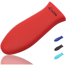 Red : Silicone Hot Handle Holder, Potholder (Mini/Small Red) For Cast Iron Skillets, Pans, Frying Pans & Griddles, Metal And Aluminum Cookware Handles