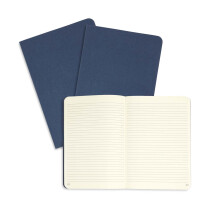 Cahiers Exécutifs Blue Summit Supplies, Lot de 3, Couverture en Lin Bleu Foncé, 9 x 6, 64 Pages
