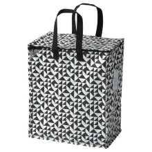 (Houndstooth 47x40x25cm) Dot Polka Houndstooth Stripe Storage Box With Waterproof Oxford Fabric Change For Season