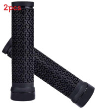 (Black) Grips Handlebar Bicycle With Silicone Sleeves For Better Grip Control And During