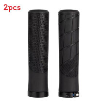 (Black 2) Grips Handlebar Bicycle With Silicone Sleeves For Better Grip Control And During
