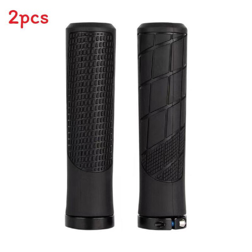 (Black 2) Grips Handlebar Bicycle With Silicone Sleeves For Better Grip Control And During