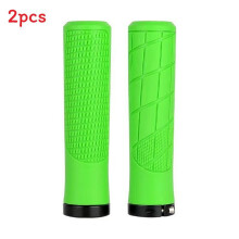 (Green 2) Grips Handlebar Bicycle With Silicone Sleeves For Better Grip Control And During