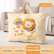 (Orange, 75x54cm) Room Kids Organizer For Clothes And Bedding With Durable Oxford Fabric Handle