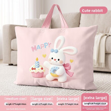 (Pink, 80x65cm) Organizer Room Kids For Clothes And Bedding With Durable Handle Oxford Fabric