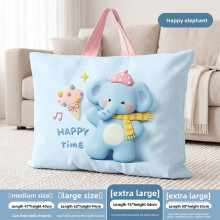 (Blue, 75x54cm) Organizer Room Kids For Clothes And Bedding With Durable Handle Oxford Fabric