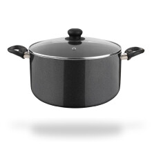 Fackelmann Quartz Nonstick Biryani Pot, Handi Casserole W Glass Lid 20Cm|Greblon German Technology|Non-Toxic Pfoa&Bpa-Free|Induction Base-All|Anti-Scr