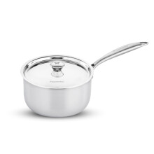 Butterfly Tez Triply Milk/Sauce Pan With Ss Lid | 1.8 Litre| 16 Cm | Stay Cool Handle | Induction Compatible | For Cooking Curry, Deep Fry, Saute, Ric