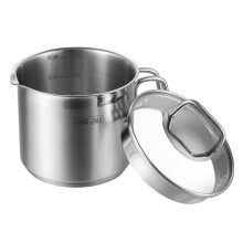 Jalz Jalz Small 2-Quart Stainless Steel Saucepan With Glass Lid - Compact Sauce Pan For Single Servings, Boiling Eggs, Or Melting Butter - Induction R