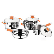Heart Home Set Of 4 Stainless Steel Cookware Set I Induction Base Cookware I Saucepan (1.4 L), Kadai (2.0 L), Casserole (2.5 L), Frypan (1 L) And 3 Li