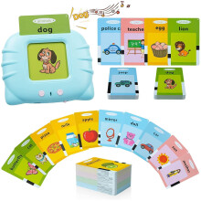 Easymart Wiederaufladbare 112 Sprechende Baby Lernkarten Spielzeug für 1-4 Jahre