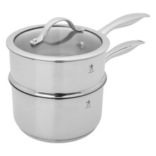 Henckels Aragon 2.5-Qt Stainless Steel Saucepan With Lid & Steamer Insert