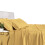 Royal Tradition Viscose From Bamboo Bed Sheets, King, Solid Gold, Super Soft And Cool 4Pc Sheet Set 1