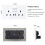 2 Pack 13A Double Wall Socket with USB A & Type C, UK Switched Electrical Socket, Crystal White Glass Panel, 250V Power Outlet 6
