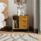 Living And Home Nightstand Bedside Table with Three Drawers 3