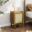 Living And Home Nightstand Bedside Table with One Door 2