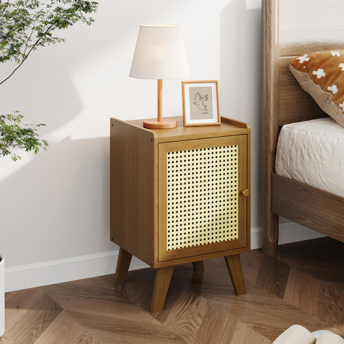 Living And Home Nightstand Bedside Table with One Door 1