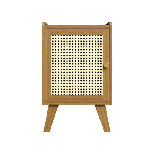 Living And Home Nightstand Bedside Table with One Door 2
