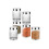 Sky Sky Hector Celebration 6 Pcs Storage Pet Container Gift Set For Kitchen,1250 Ml X 6,Silver. 1