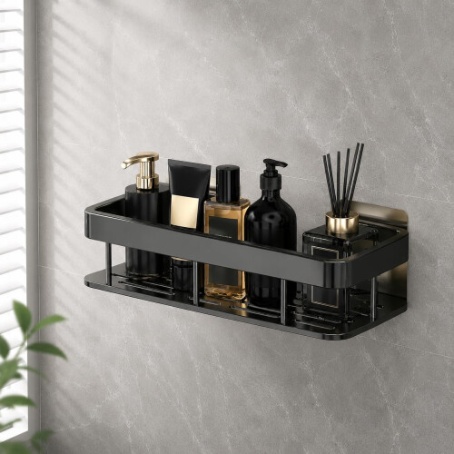 Mensola da Bagno Autoadesiva Dryvik, Supporto da Parete per Accessori Bagno