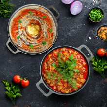 Solara Pre Seasoned Cast Iron Cookware Set Combo, Cast Iron Tawa For Roti And Dosa 30 Cm + Cast Iron Kadhai 10Inch (25 Cm), Induction Cookware, Natura