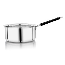 Vinod Stainless Steel Royal Saucepan | 20 Cm Diameter | 2000 Ml Capacity | 18G & 1.5Mm Thickness | Even Heat Distribution | Induction & Gas Compatible