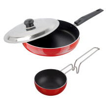 Nirlon Nonstick 3-Lager Kastrullset Vagharia - 11Cm & Stekpanna 24Cm