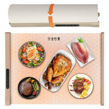 Electric Hot Plate Heating Tray 300W, Food Warmer Mat with 60-100°C Temperature Control, Roll Up Silicone Warming Pad with 4H Timer