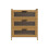 Living And Home 3-Drawer Narrow Bamboo Bedside Table 3
