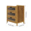 Living And Home 3-Drawer Narrow Bamboo Bedside Table 6