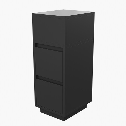 Living And Home Minimalist Bedside Table with Drawers 2