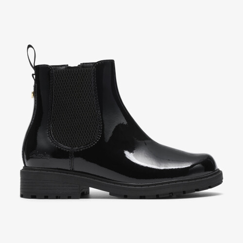 Clarks (Wide, 10.5 (Children's)) TessynStyle K. Black Pat