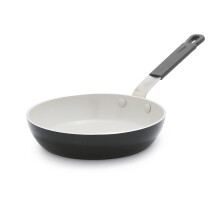 Greenpan X Bobby Flay 8 Frying Pan Skillet, Pfas & Pfoa-Free Ceramic Nonstick, Induction Suitable, Stay-Cool Silicone Grip Handle, Dishwasher & Oven S