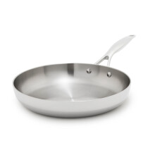 Greenpan Valencia Tri-Ply Stainless Steel 10" Frying Pan, Induction Ready Skillet, Mirror Finish, Dishwasher Safe & Oven/Broiler Safe To 600F, Compati