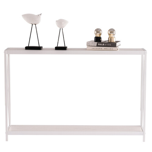 Console Table Entryway Table Compact Display Table Sofa Table White