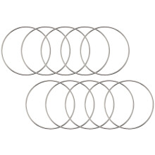 10 Pack 4 Zoll Silber Traum FäNger Metall Ringe Blumen Reifen Kranz Makramee Kreationen für Basteln DIY