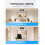 2 Way Spotlight Ceiling Light Rotatable, GU10 Spot Lights Bar 4