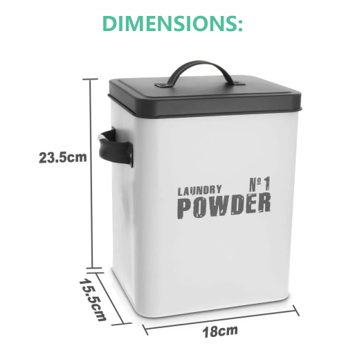 laundry Powder Storage Box - White 1
