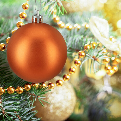 Ensemble de boules de Noël mates, 50 pièces