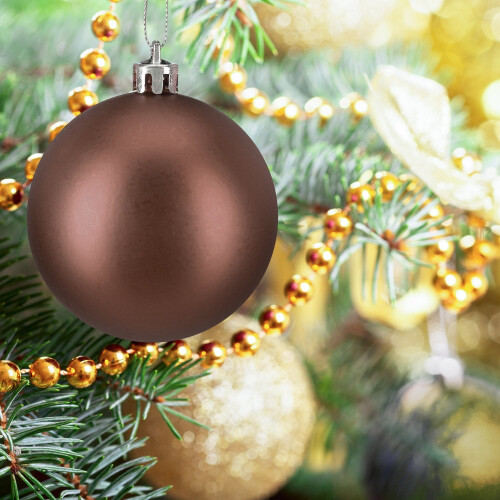 Lot de 100 boules de Noël brillantes
