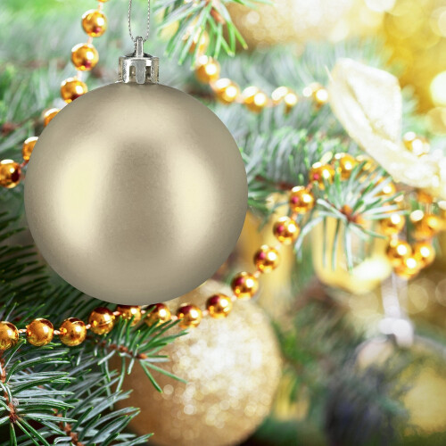 Lot de 100 boules de Noël brillantes