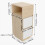 Living And Home Minimalist Bedside Table with Drawers 6