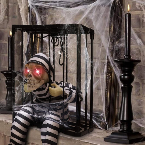 Screaming Animated Hanging Halloween Decorations Outdoor Indoor Motion Sensor 2